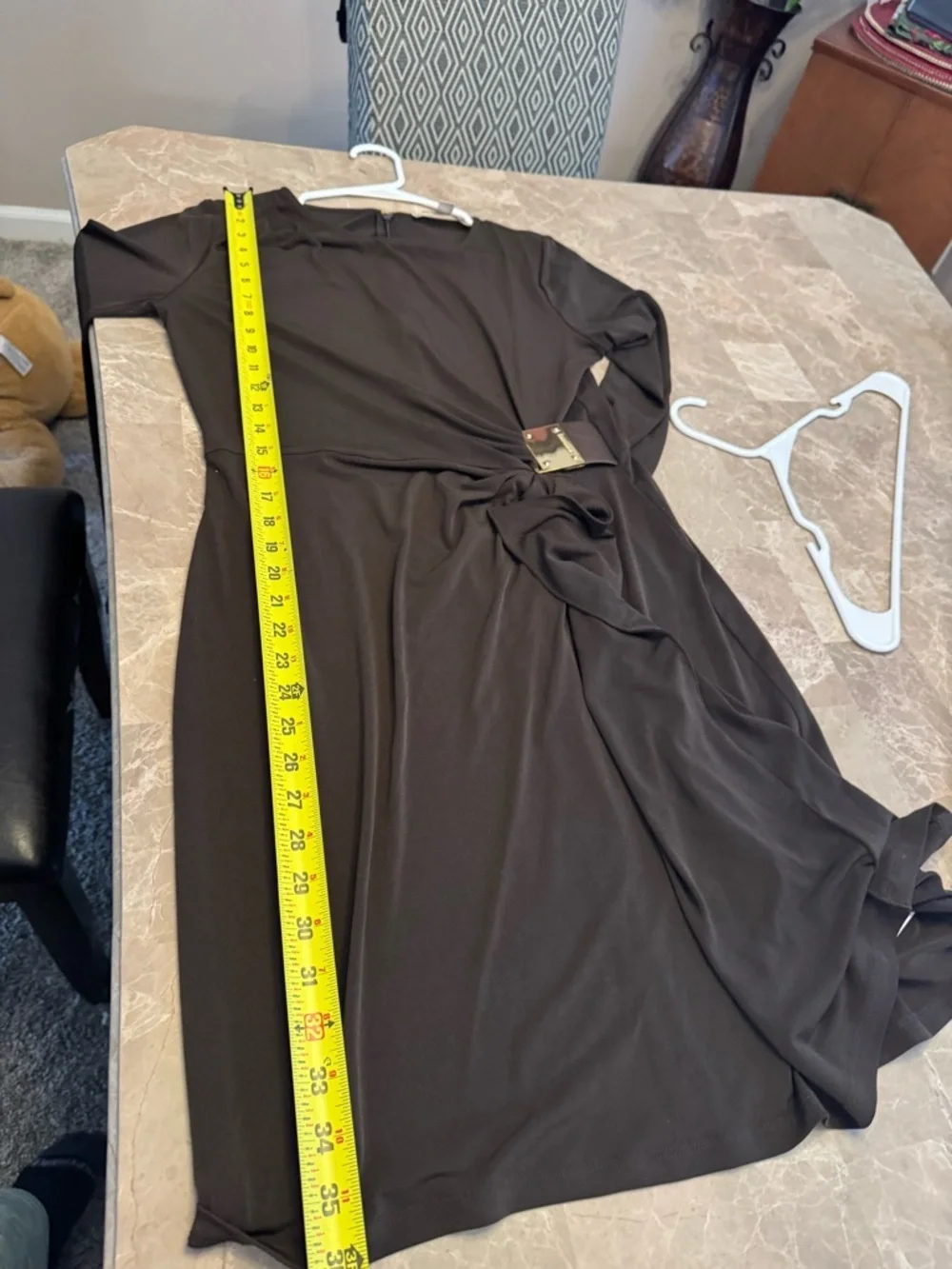 Michale Kors logo plate jersey dress L